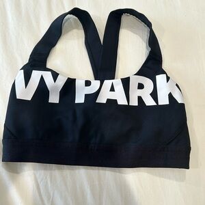 Ivy park Mesh Back Logo Black Sport Bra S